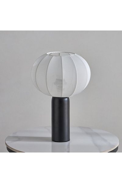 Home Box Collett Metal Table Lamp with Fabric Shade 25x25x37.5 cm