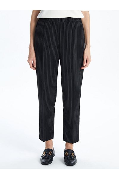 LC Waikiki Elastic Waist Striped Women's Trousers