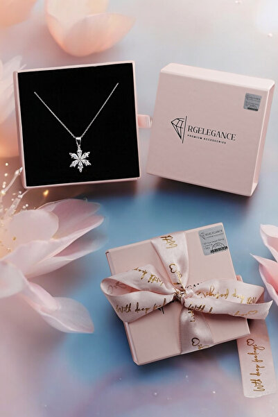 RGELEGANCE Premium Accessories 925 Ayar Gerçek Gümüş Doğum Günü Hediye Gümüş ...