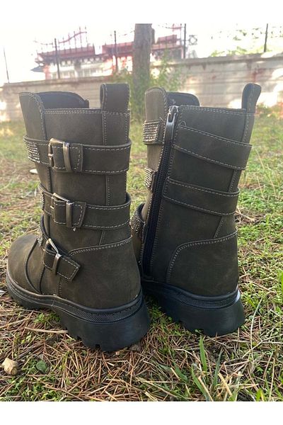 Pabuçhan Ayakkabı&Çanta Pabuçhan 0659 Κοριτσίστικες Πέτρινες Μπότες
