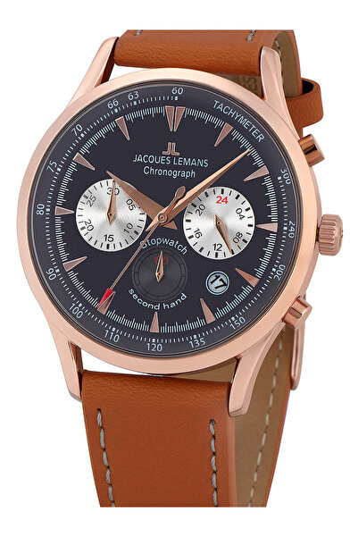 Jacques Lemans Ανδρικό ρολόι Jacques Lemans 1-2068F, Quartz, 41mm, 5ATM