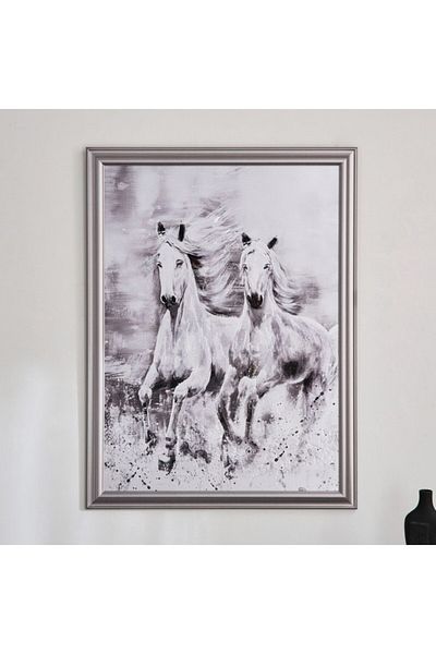 Home Box Vivid Horse Aluminium Print Framed Picture 90x120 cm