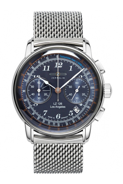 Zeppelin Ανδρικό ρολόι Zeppelin 7614M-3, Quartz, 43mm, 5ATM