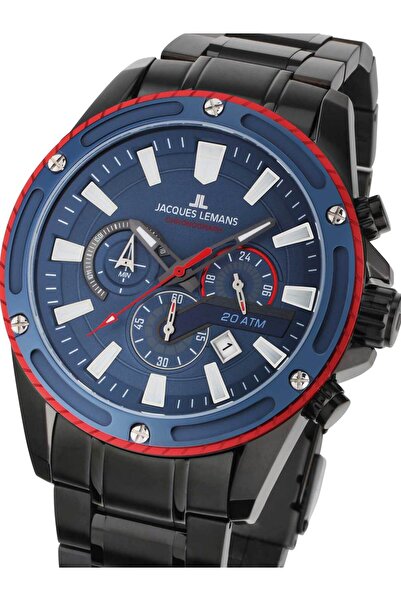 Jacques Lemans Ceas bărbătesc Jacques Lemans 1-2141G, cuarț, 48 mm, 20 ATM