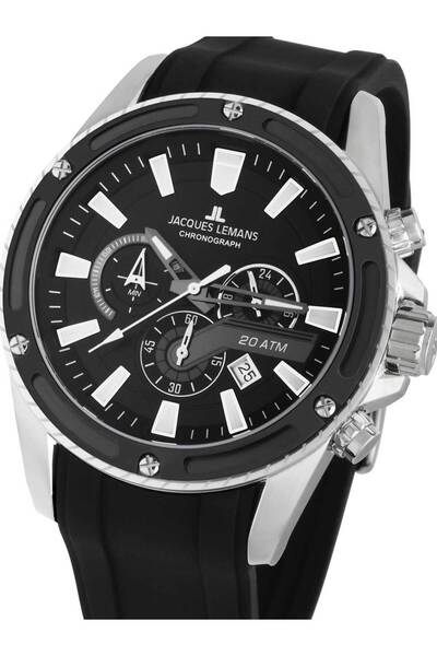 Jacques Lemans Ceas bărbătesc Jacques Lemans 1-2141A, Quartz, 48mm, 20ATM