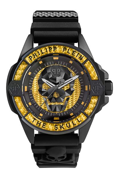 PHILIPP PLEIN PWAAA1922 Fibră de carbon $kull 44mm 5ATM