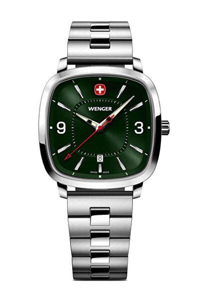 Wenger Mens Watch 01.1921.111, Quartz, 37mm, 5ATM