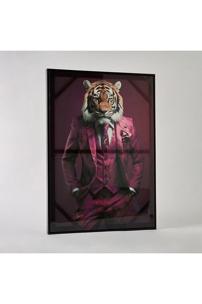 Home Box Ersel Tiger Framed High Gloss Picture 50x70x2.5 cm