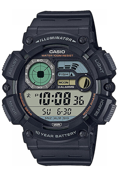 Casio Ceas bărbătesc WS-1500H-1AVEF, cuarț, 50mm, 10ATM