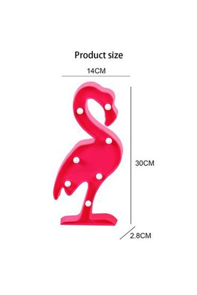 Generica Battery operated flamingo shaped light decoration