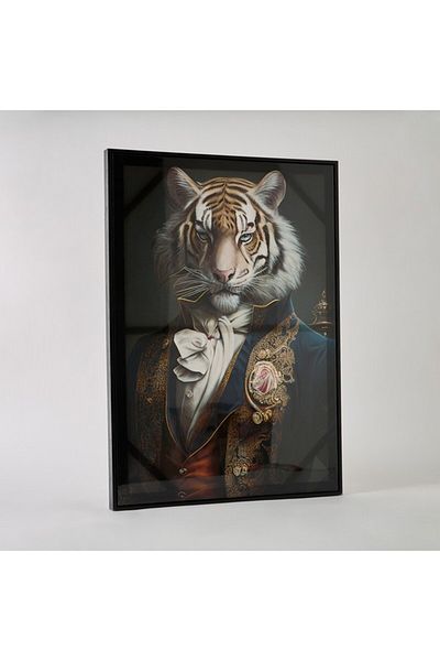 Home Box Ersel Tiger Framed Picture 50x70x2.5 cm