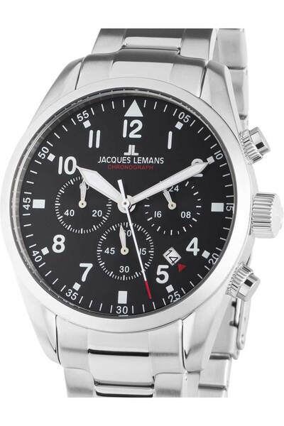 Jacques Lemans Ανδρικό ρολόι Jacques Lemans 42-2C, Quartz, 42mm, 10ATM