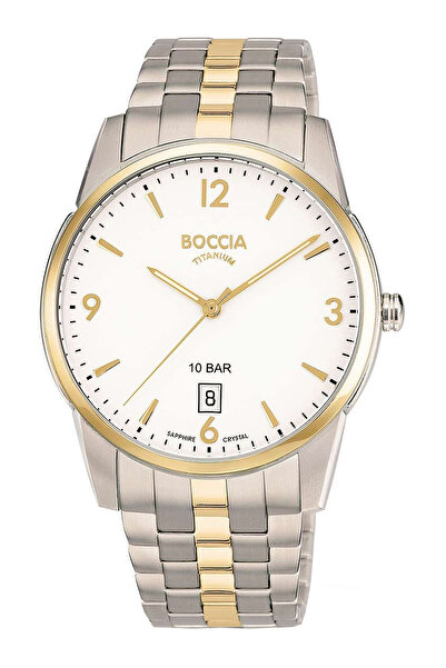Boccia Mens Watch 3632-02, Quartz, 40mm, 10ATM