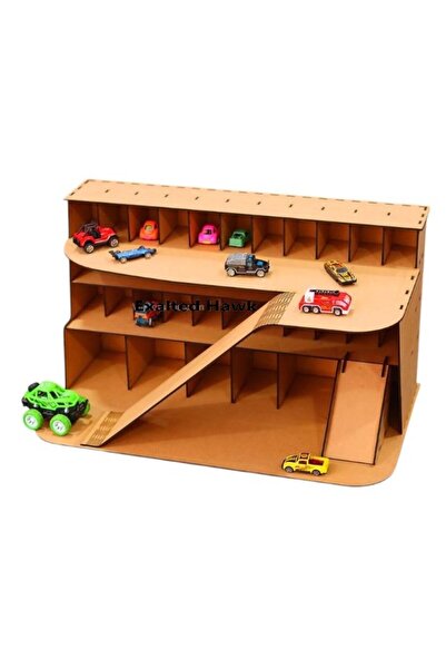 exalted hawk Rampalı Oyuncak Araba Rafı -Garajı 28'li  (hotwheels Ve Matcbox ...