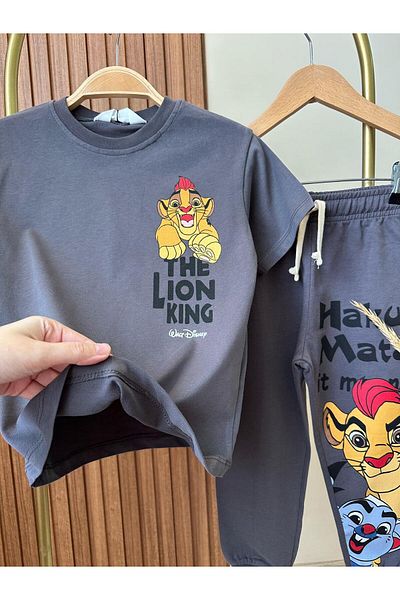 Magu Σετ παιδικής φόρμας Lion King T-shirt και φούτερ κάτω-κορυφή
