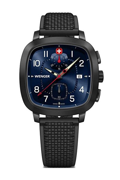 Wenger Mens Watch 01.1933.113, Quartz, 40mm, 5ATM