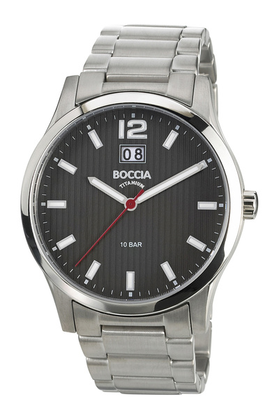 Boccia Mens Watch 3580-02, Quartz, 42mm, 10ATM
