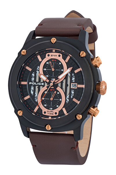 Police Mens Watch PL15917JSB.02A, Quartz, 47mm, 5ATM