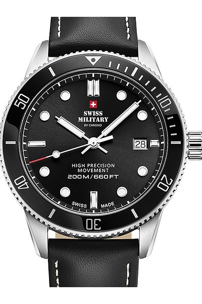 Swiss Military SM34088.04 Diver Quartz Mens Watch 42mm 20ATM