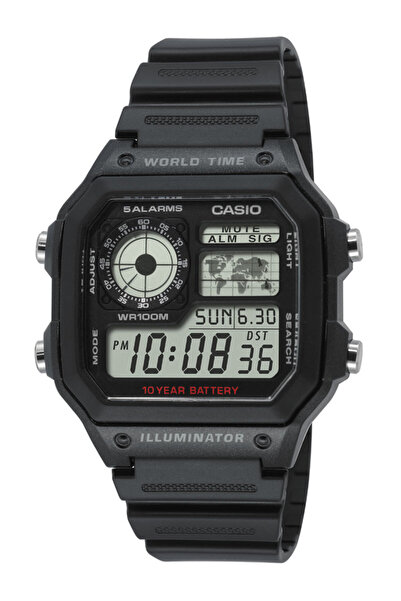 Casio Ceas bărbătesc AE-1200WH-1AVEF, cuarț, 42mm, 10ATM