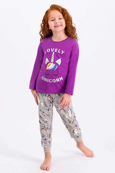 ROLY POLY Violet Lovely Unicorn Girls' Pajama Set