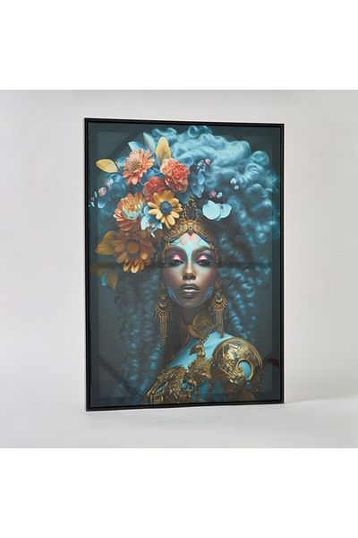 Home Box Ersel Lady Framed Picture 50x70x2.5 cm