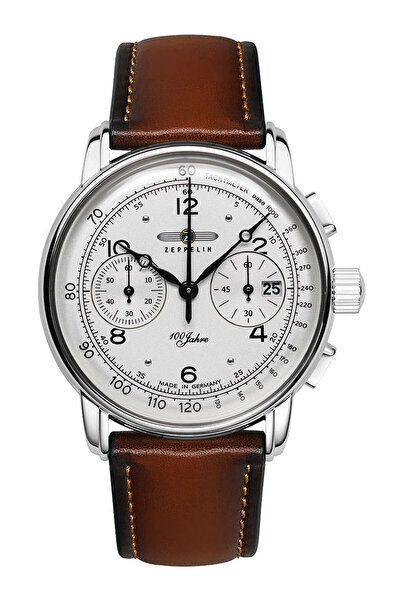 Zeppelin 8676-1 Cronograf 100 Years Zeppelin Ceas bărbătesc 42mm 5ATM