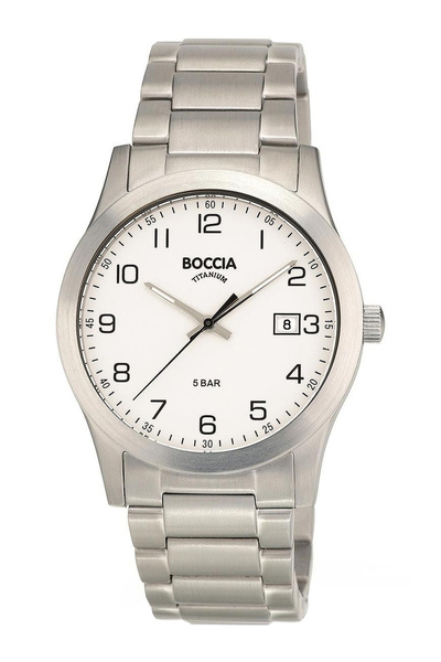 Boccia Mens Watch 3619-01, Quartz, 40mm, 5ATM
