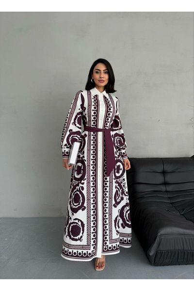 suphias Atlas Fabric Dress(Sash Included)