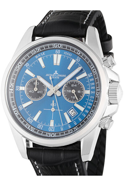 Jacques Lemans Ceas bărbătesc Jacques Lemans 1-2117S, cuarț, 44 mm, 20 ATM