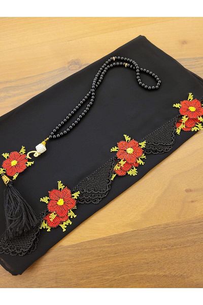 onlaynticaret Needle Embroidered Mevlut Circle and Rosary Set O-000134