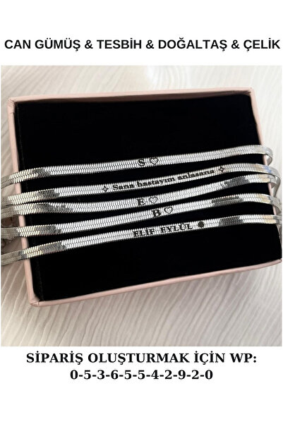 Doğaltaş İsimli çelik italyen bileklik özel tasarım