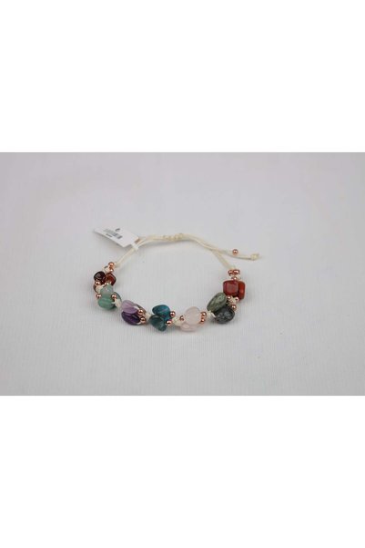 Aksesuarlia Virgo Natural Stone Necklace and Bracelet, Bracelet, Necklace, Genuine Natural Stone