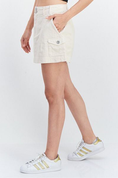 Roxy Women Plain Mini Skirts, Beige