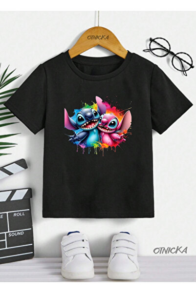 OTNICKA Ειδικό Σχέδιο SITICH Μαύρο Παιδικό T-Shirt με στάμπα