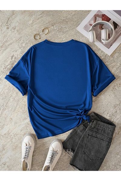 Moda Glo Μπλουζάκι Brooklyn New York με στάμπα Oversize Unisex βαμβακερό