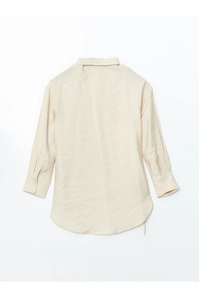 LC Waikiki Lcw Modest Beige Oversize Women's Shirt Tunic