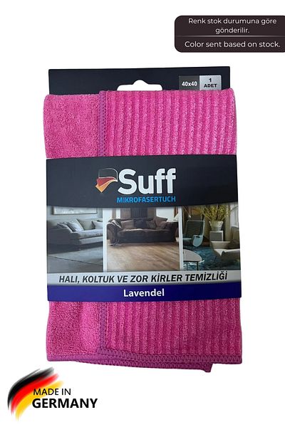 Suff Lavender Microfiber Cleaning Carpet - 40X40 cm Armchair and Difficult Dirt
