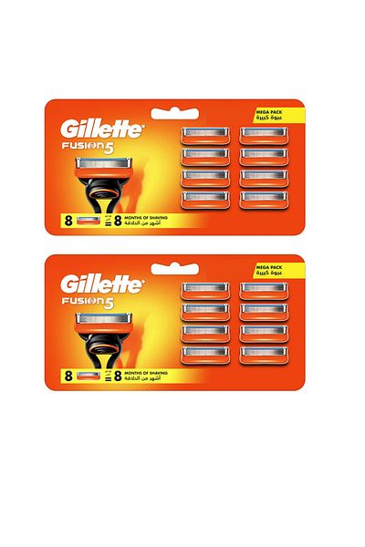 Gillette Fusion Spare Head 8 Pieces x 2 Pieces