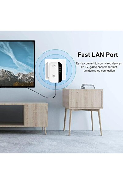 PREPARE Menzil Genişletici 300 Mbps Wireless-N WiFi Repeater Sinyal Güçlendirici Ev Ofis İş Yeri İçin
