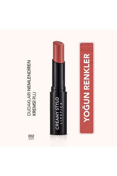 Flormar Creamy Stylo Semi-Gloss Finish Creamy Lipstick No: 002 Blushy