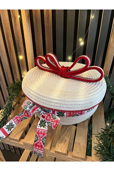 Home Λειτουργικό καλάθι με καπάκι από φυσικό βαμβακερό κορδόνι