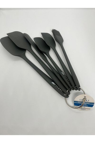 GenelTedarik Silicone Spatula Set 6 Pieces