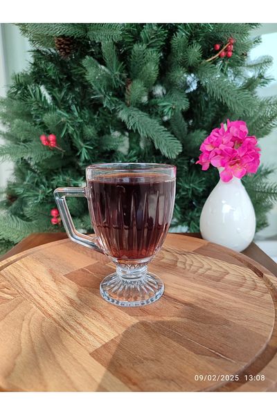 Madame Coco Annecy Set of 4 Teacups - Transparent - 190 ml