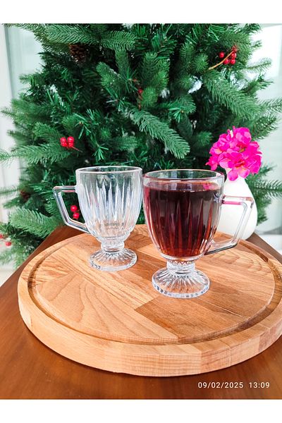 Madame Coco Annecy Set of 4 Teacups - Transparent - 190 ml