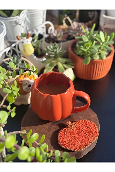 TKhome Punch Hallowen Balkabağı Bardak Altlığı