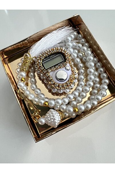 semazen هدية مجموعة زكرات وسبحة صلاة حجرية في علبة بألوان مختلطة