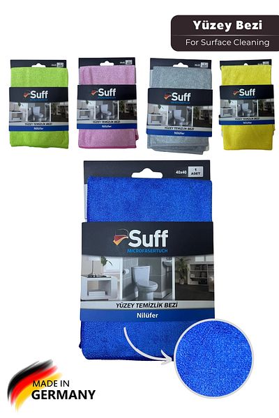 Suff Nilüfer Microfiber Surface Cleaning Cloth 40 X 40 Cm, 1 Piece