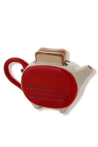 Vitale Toast Porcelain Teapot Toast Teapost Decorative