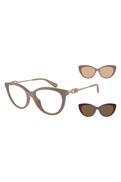 Emporio Armani Woman Cat Eye Sunglasses- Ea 4213u - Lense Size:53mm - Shiny Tundra